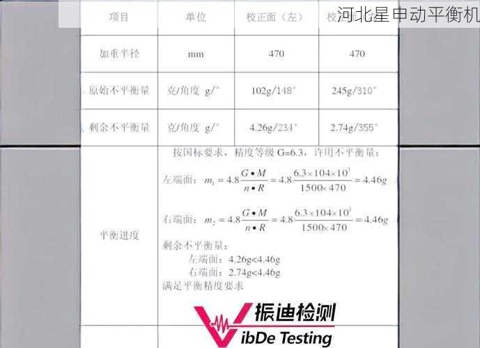 工业级动平衡技术参数详解